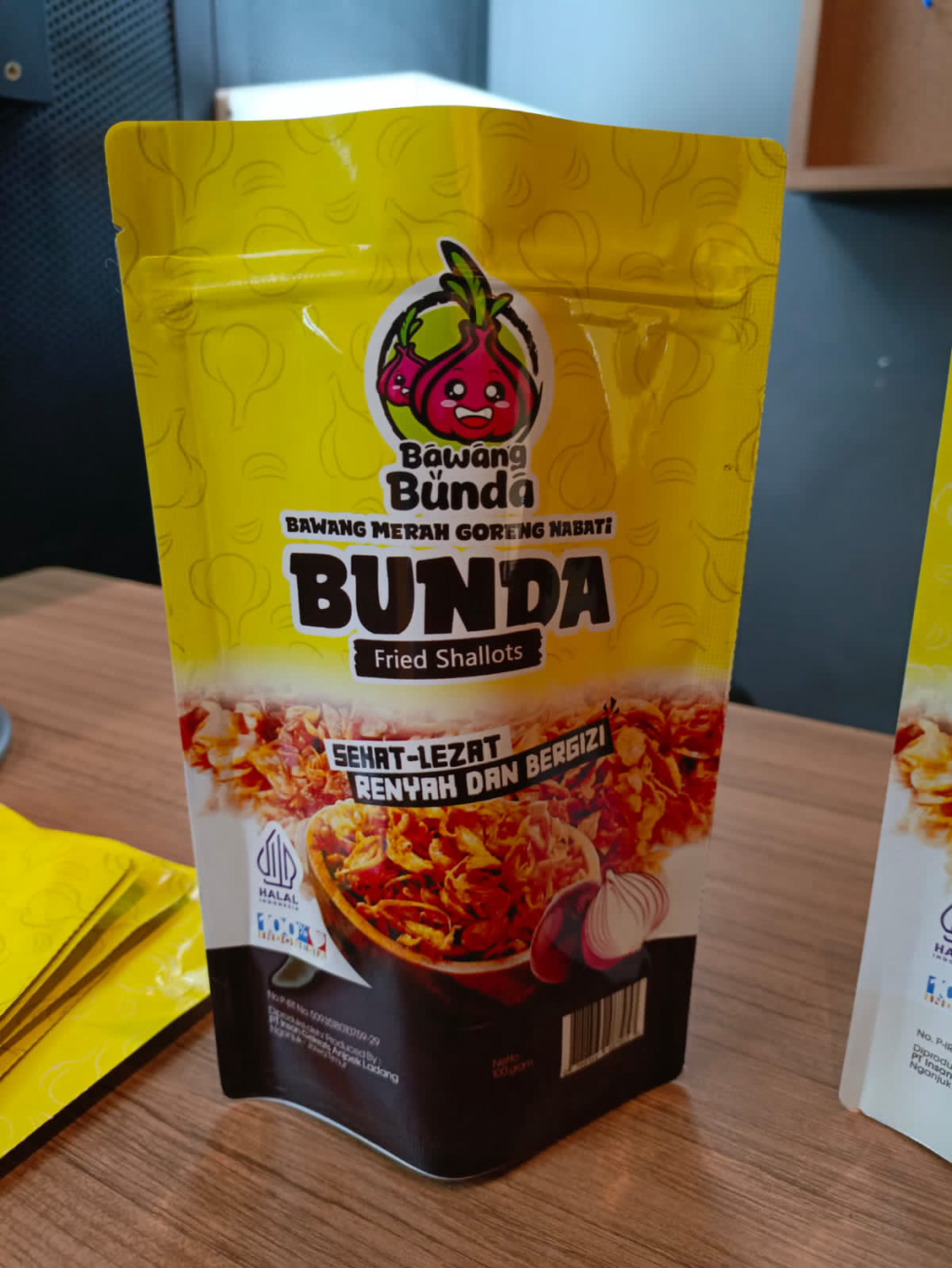 Bawang Merah Goreng Bunda Kemasan Pouch Ziplok 100 Gram