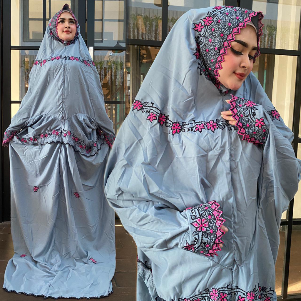 Mukena Terusan Dewasa Bordir