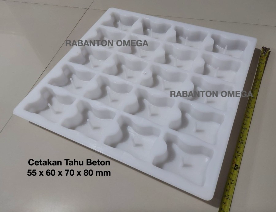 Cetakan Tahu Beton 5,5 - 6 - 7 - 8 / Decking Beton 5.5 - 6 - 7 - 8 / Moulding / Molding - Isi 20 Cetakan Tahu Beton 5,5 - 6 - 7 - 8 / Decking Beton 5.5 - 6 - 7 - 8 / Moulding / Molding - Isi 20