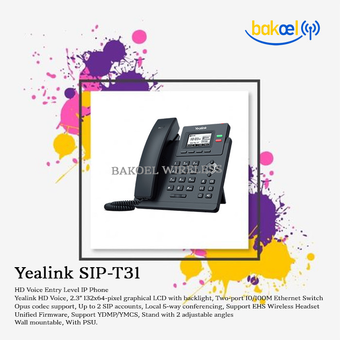 HD Voice Entry Level IP Phone Yealink SIP-T31
