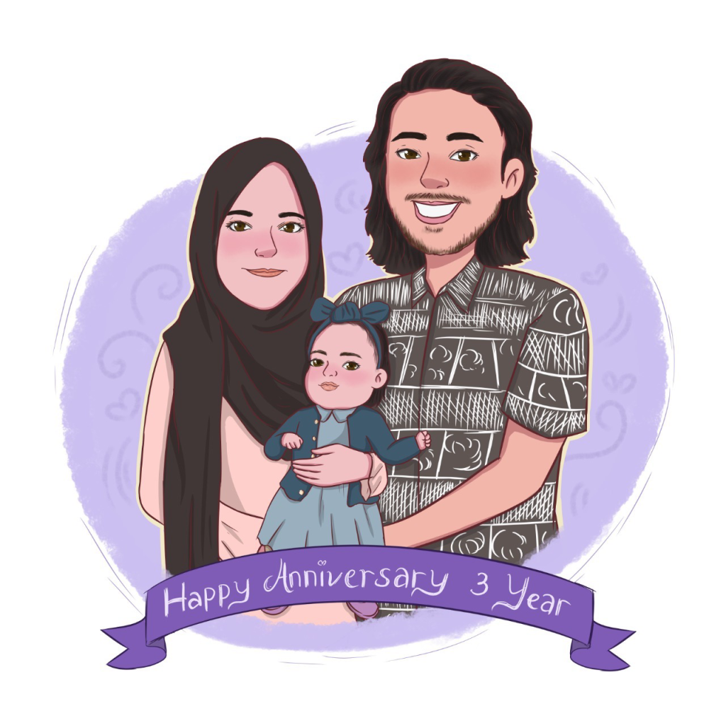 Jasa Menggambar Maskot Dan Keluarga