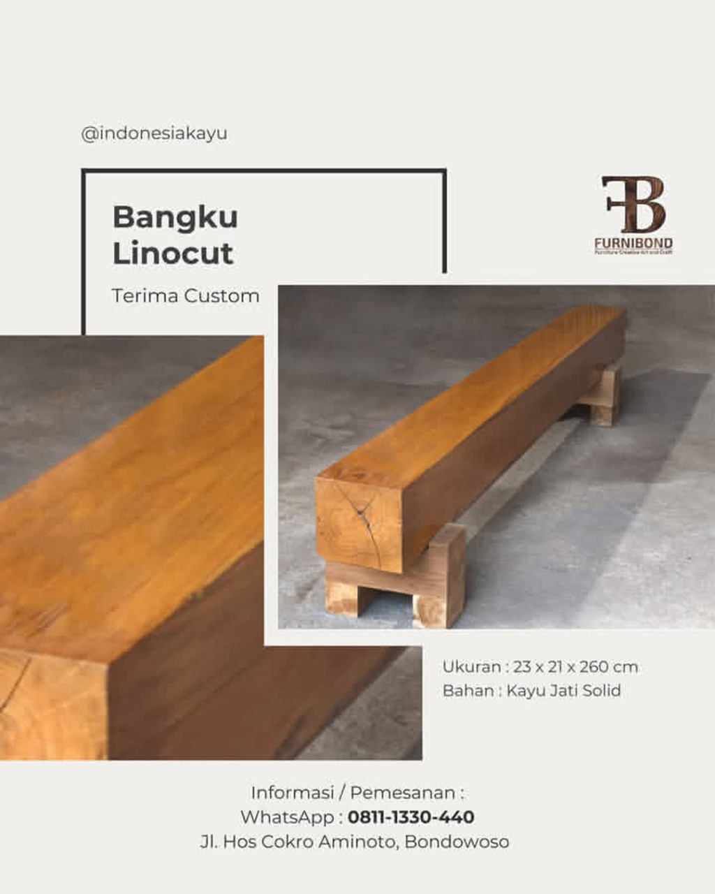 Bangku Linocut