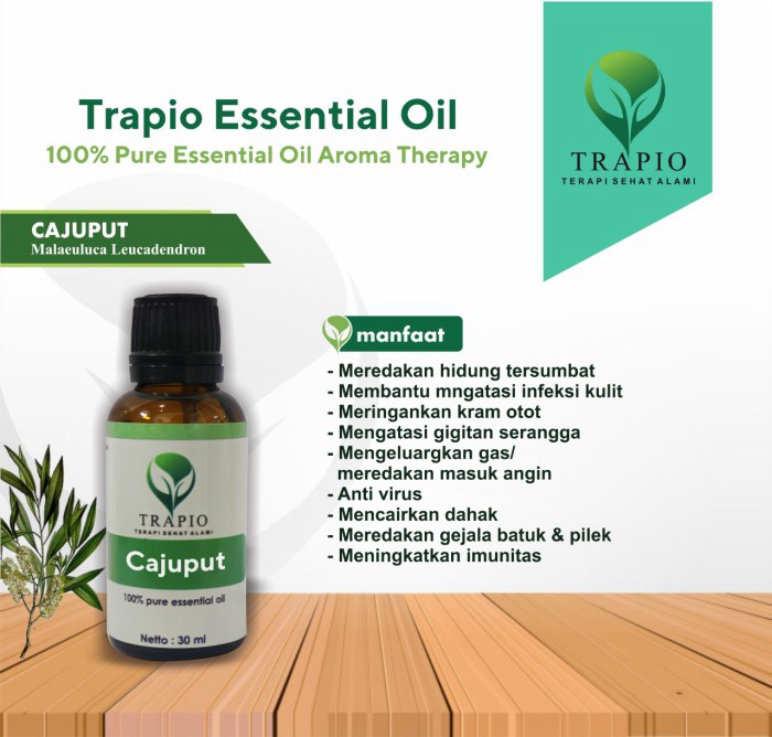 Trapio Cajuput Essential Oil / Minyak Kayu Putih Murni