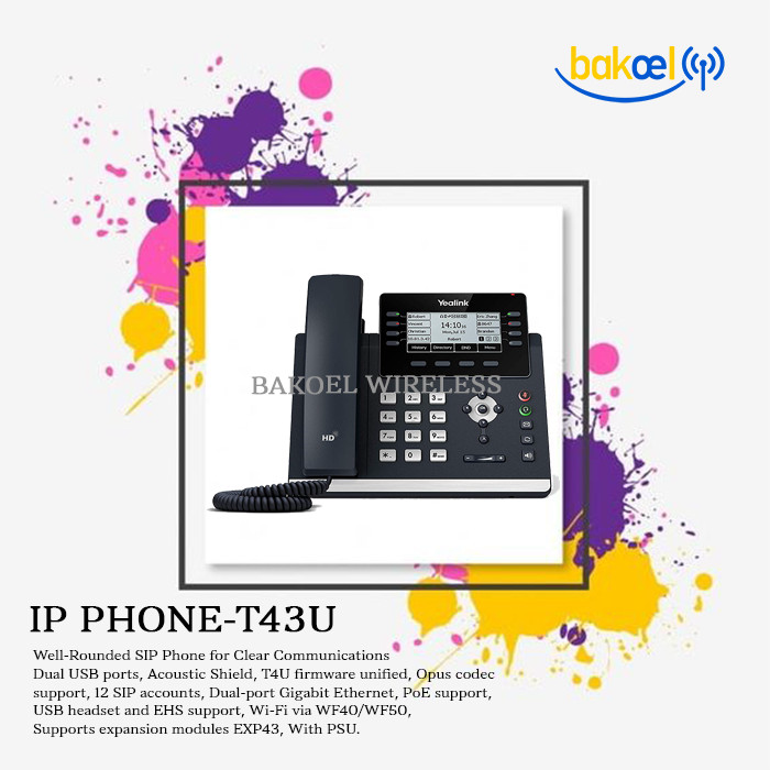 T4 ULTRA ELEGANT SERIES IP PHONE-T43U