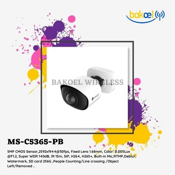 Milesight MS-C5365-PB (IP Camera 180° Panoramic H.265+ Mini Bullet Outdoor) Milesight MS-C5365-PB (IP Camera 180° Panoramic H.265+ Mini Bullet Outdoor)