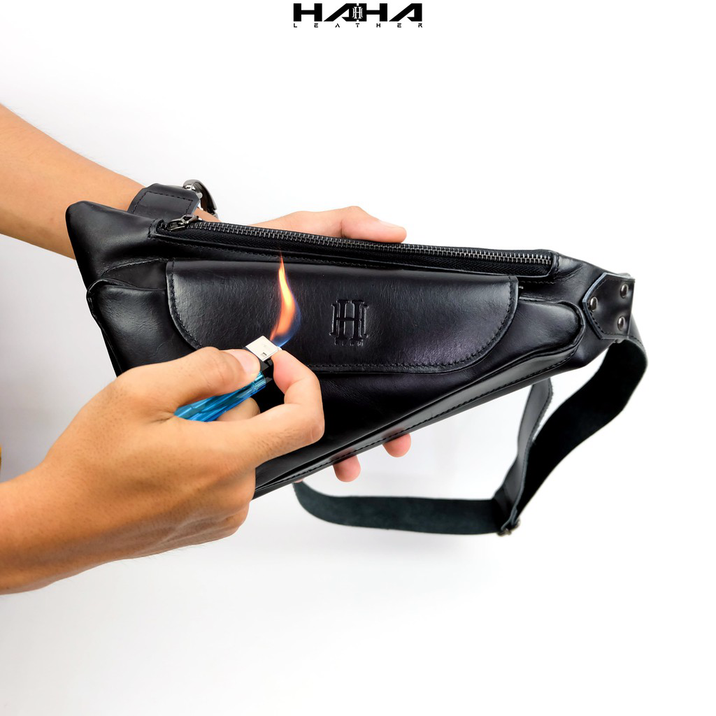 Tas Slempang Dada Slingbag Kulit Asli Pria - Slingbag Waistbag TRI GUN Tas Slempang Dada Slingbag Kulit Asli Pria - Slingbag Waistbag TRI GUN