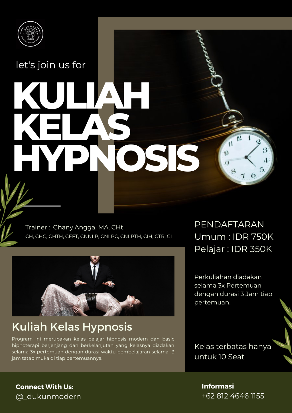 Kuliah Kelas Hipnosis
