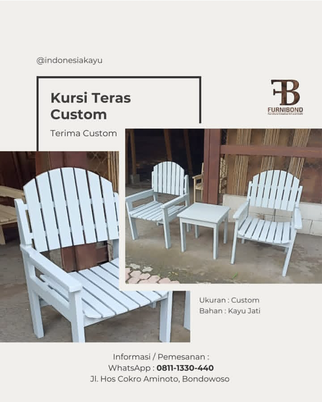 Kursi Teras Custom