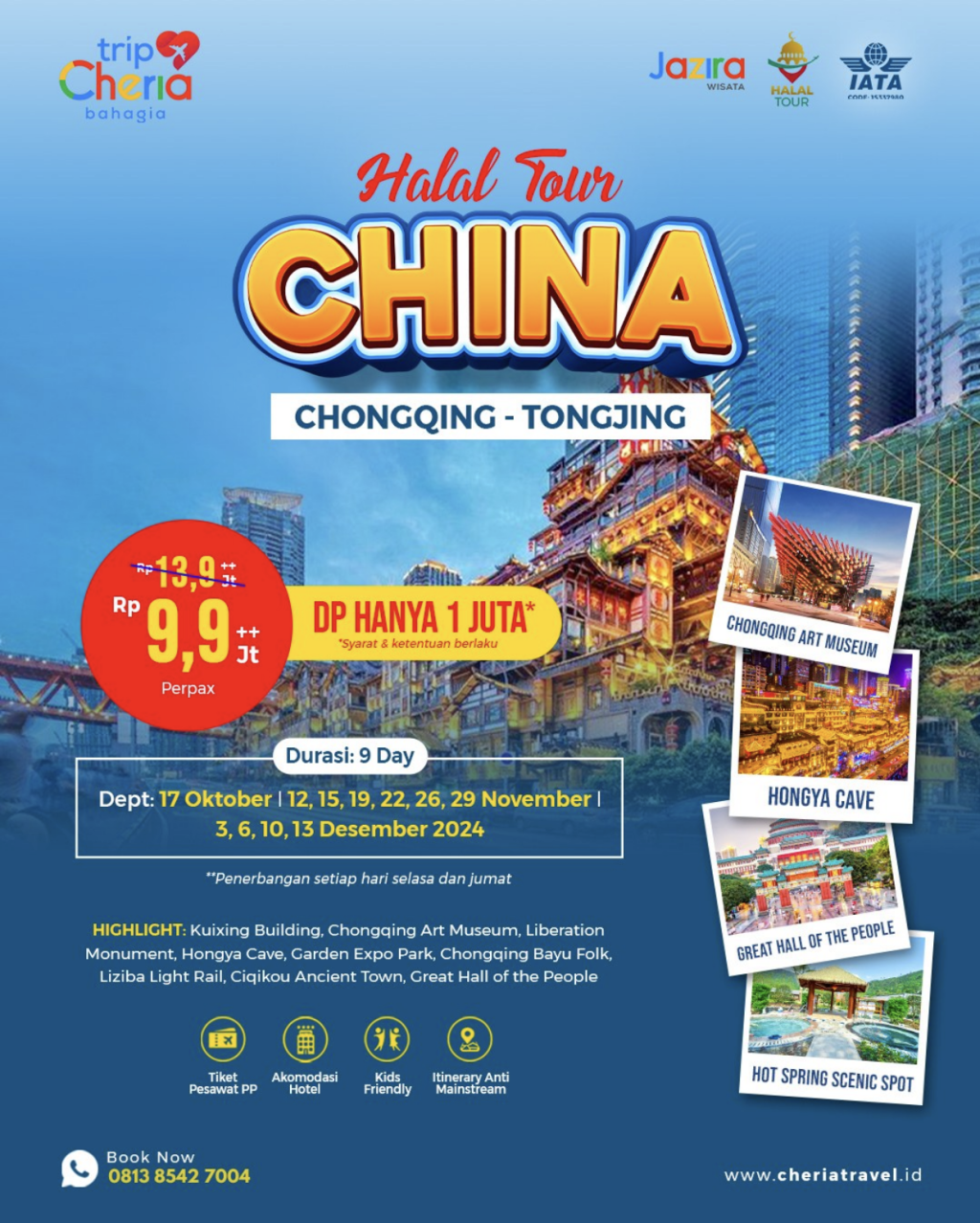 Paket Halal Tour China (CHONGQING - TONGJING 🇨🇳)