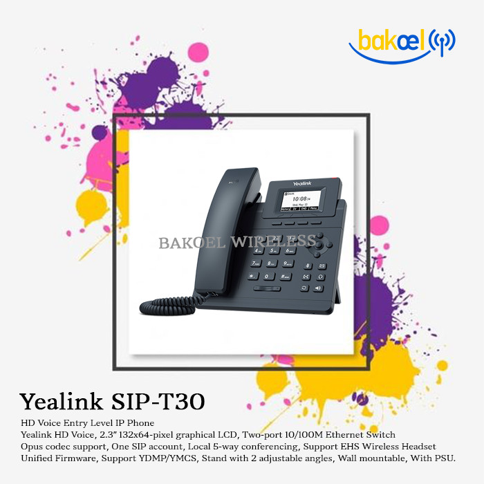 HD Voice Entry Level IP Phone Yealink SIP-T30