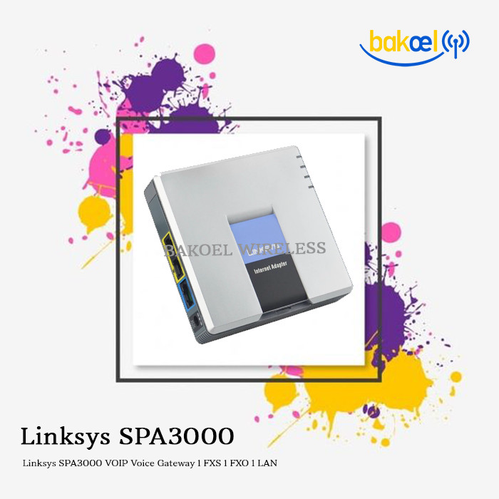 Voip Cisco Linksys SPA3000 Voice Gateway With Router 1 FXO 1 FXS 1 LAN Voip Cisco Linksys SPA3000 Voice Gateway With Router 1 FXO 1 FXS 1 LAN