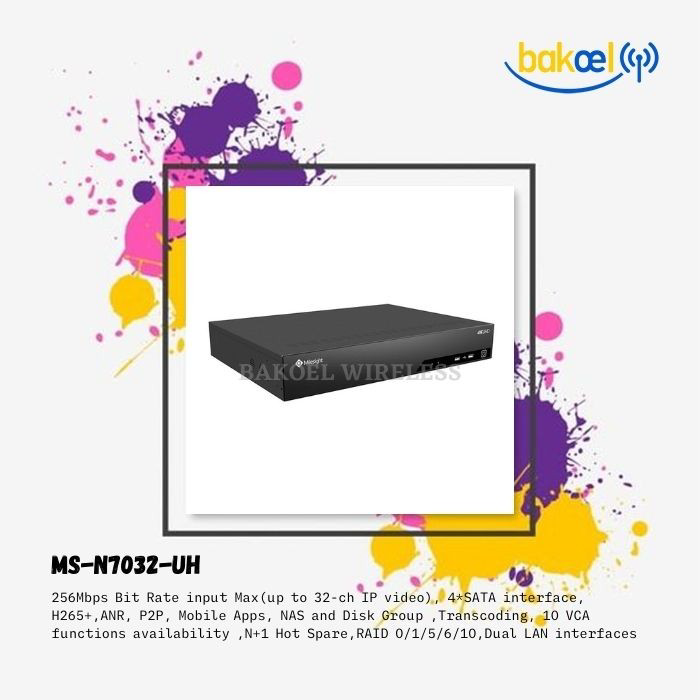 Milesight MS-7032-UH (NVR Non PoE Up To 32-ch IP Video)