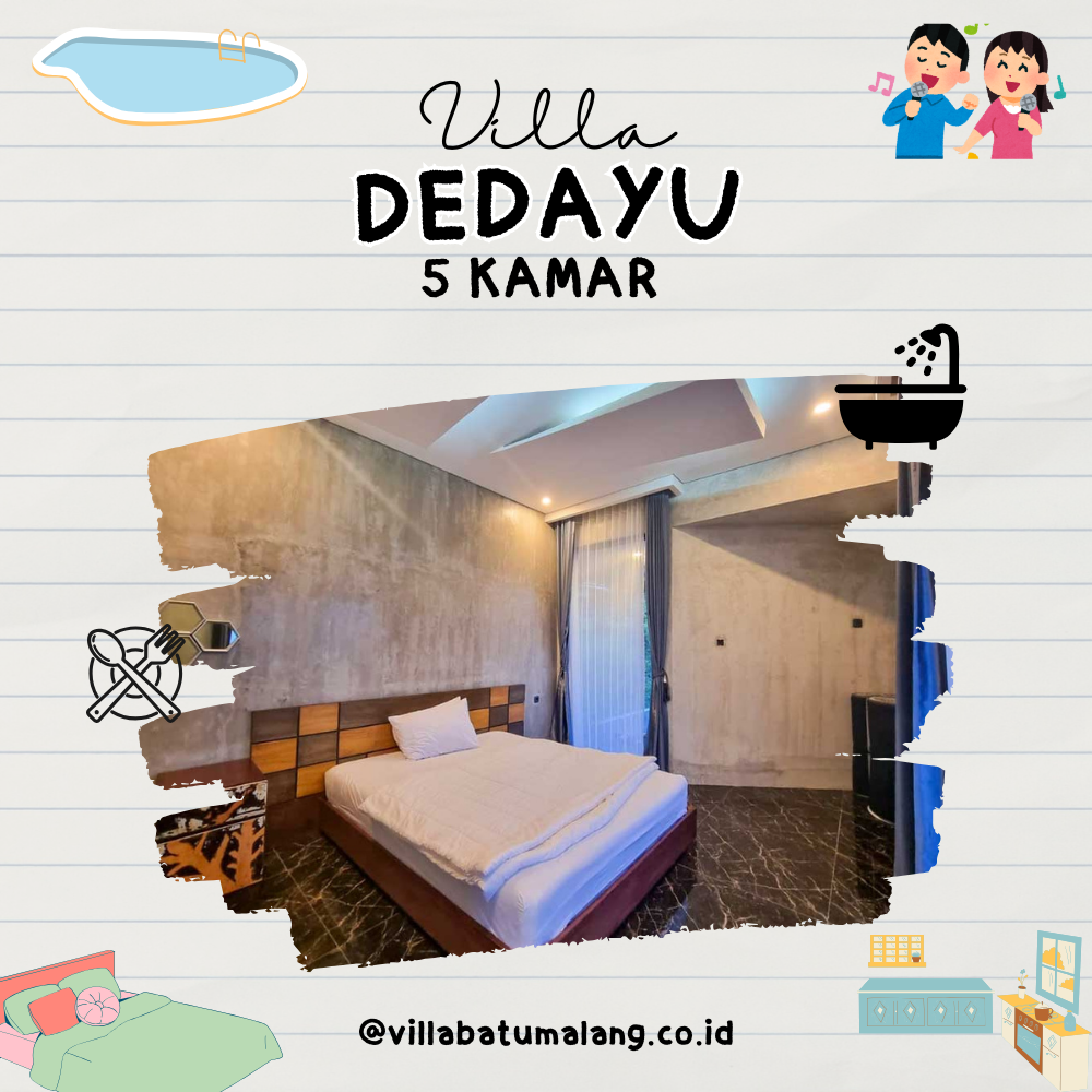 Sewa Villa Dedayu - 5 Kamar - Private Pool
