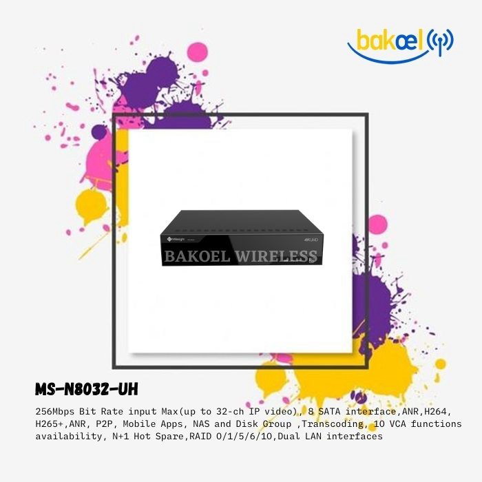 Milesight MS-N8032-UH (NVR Non PoE Up To 32-ch IP Video)