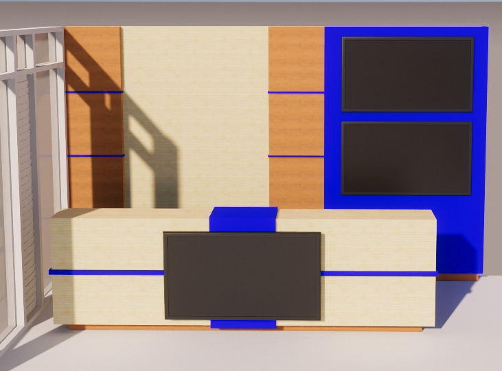 Custom Meja Frontdesk