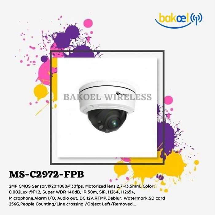 Milesight MS-C2972-FPB (IP Camera H.265+ Motorized Pro Indoor 2MP) Milesight MS-C2972-FPB (IP Camera H.265+ Motorized Pro Indoor 2MP)
