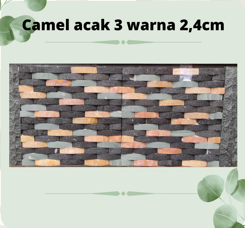 Ca Mel Acak 3 Warna 2,4 Cm