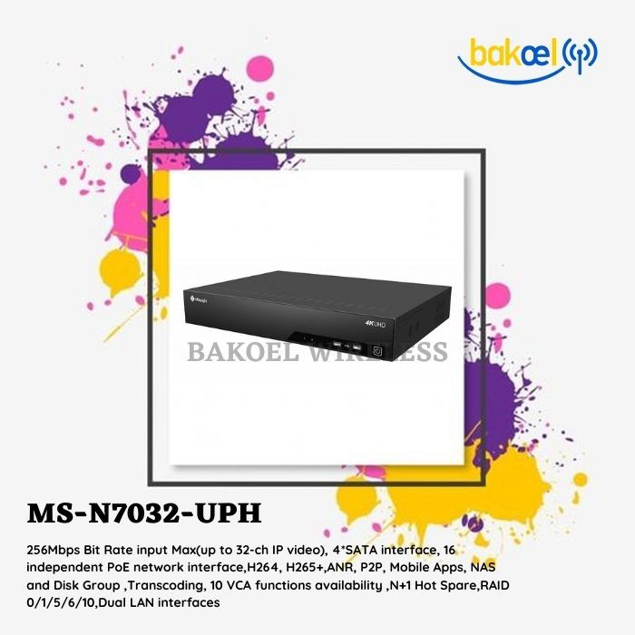 Milesight MS-N7032-UPH (PoE NVR Up To 32-ch IP Video)
