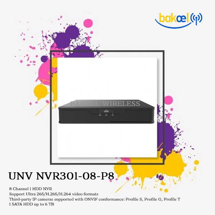 UNV NVR301-08-P8