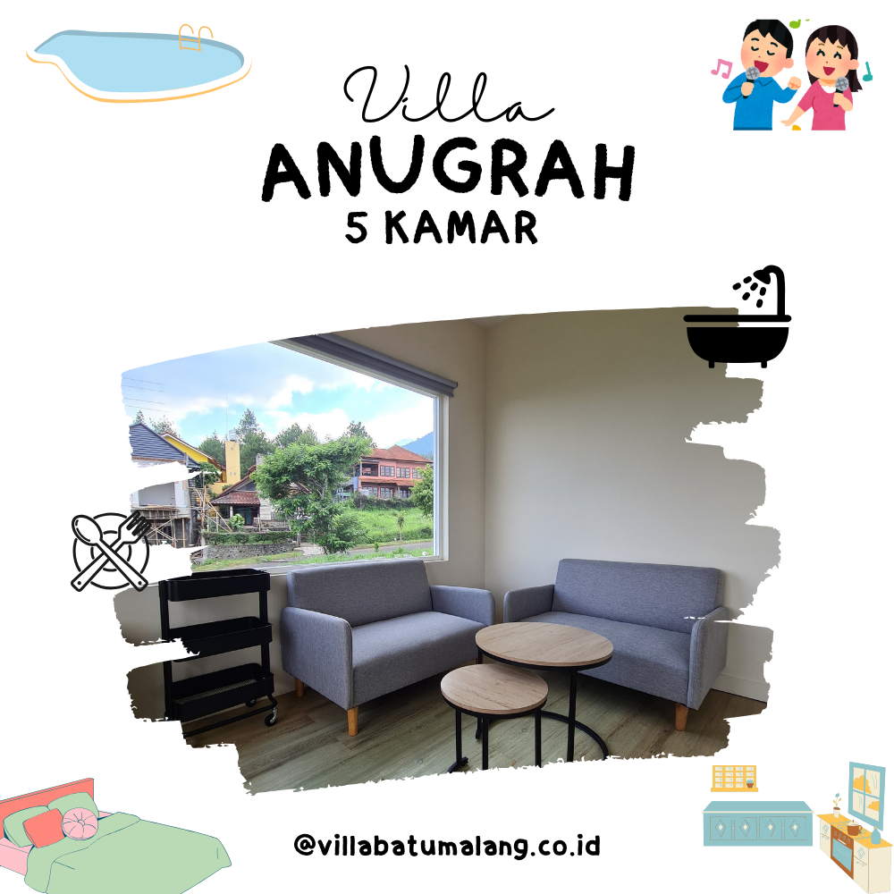 Sewa Villa Anugrah Batu - 5 Kamar - Private Pool Sewa Villa Anugrah Batu - 5 Kamar - Private Pool