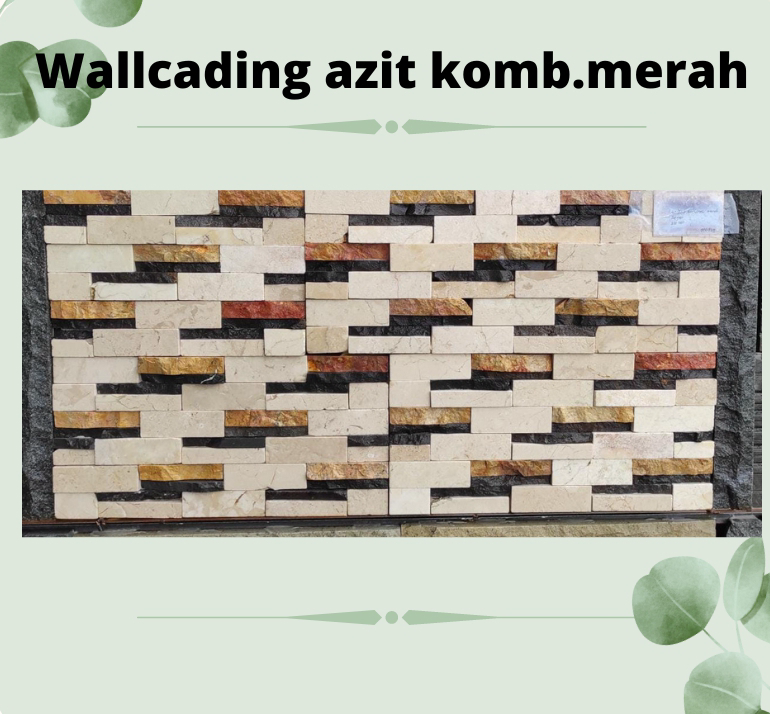 Wallcading Batu Alam Azit Komb.merah