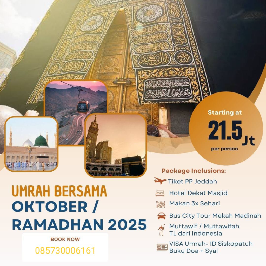 Paket Umrah Bersama: Ramadhan 2025 Paket Umrah Bersama: Ramadhan 2025
