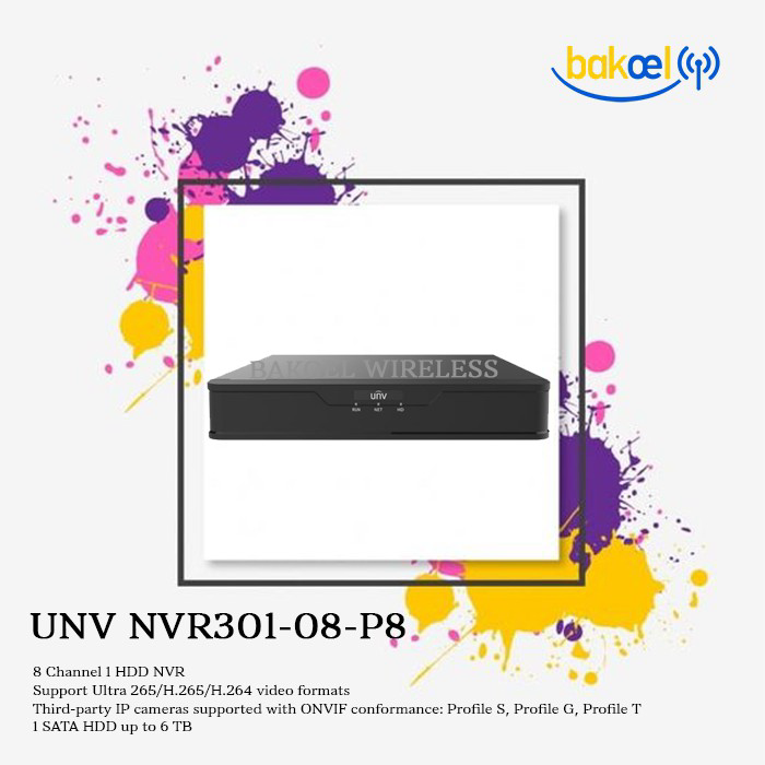 UNV NVR301-08-P8