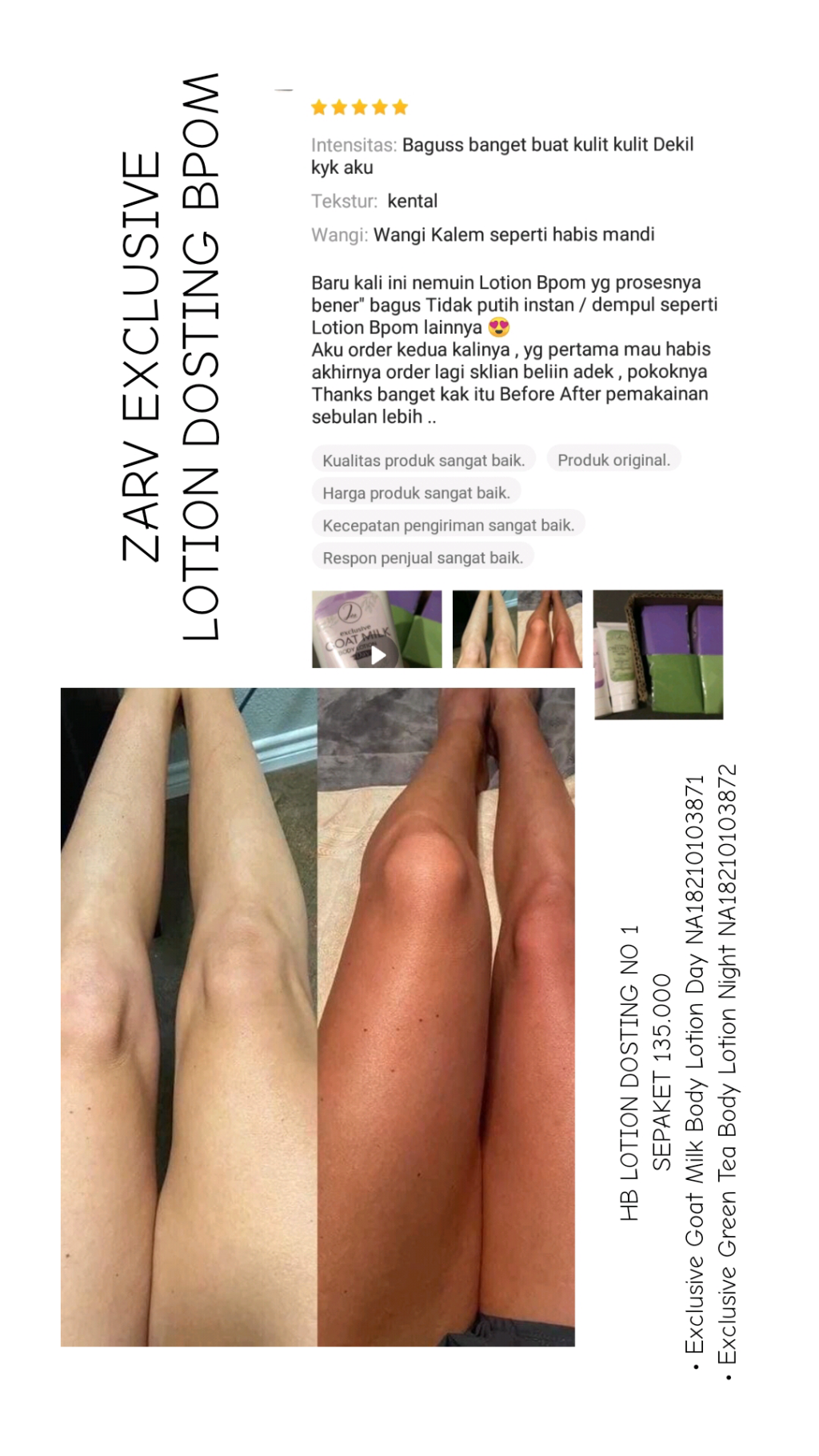 ZARV LOTION DOSTING BPOM