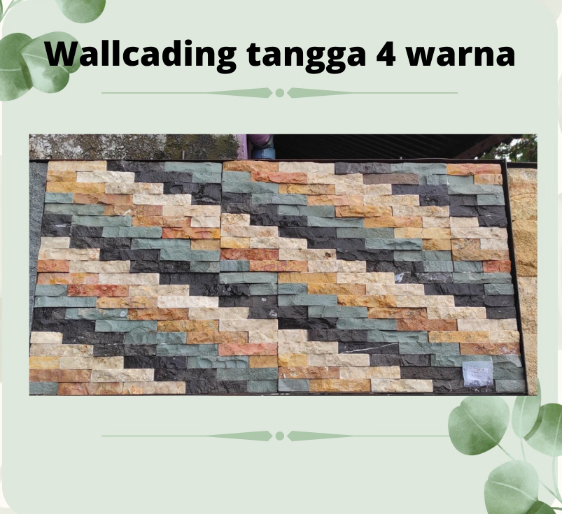 Wallcading Batu Alam Tangga 4 Warna