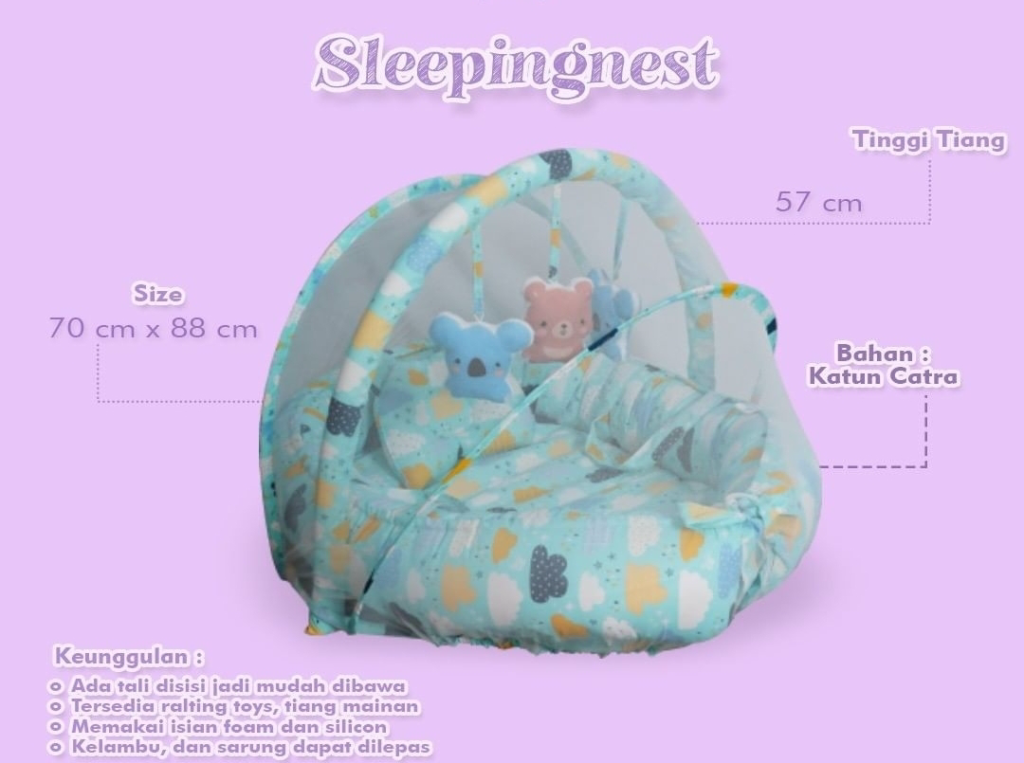 Sleepingnest / Kasur Traveling/ Kasur Bermain