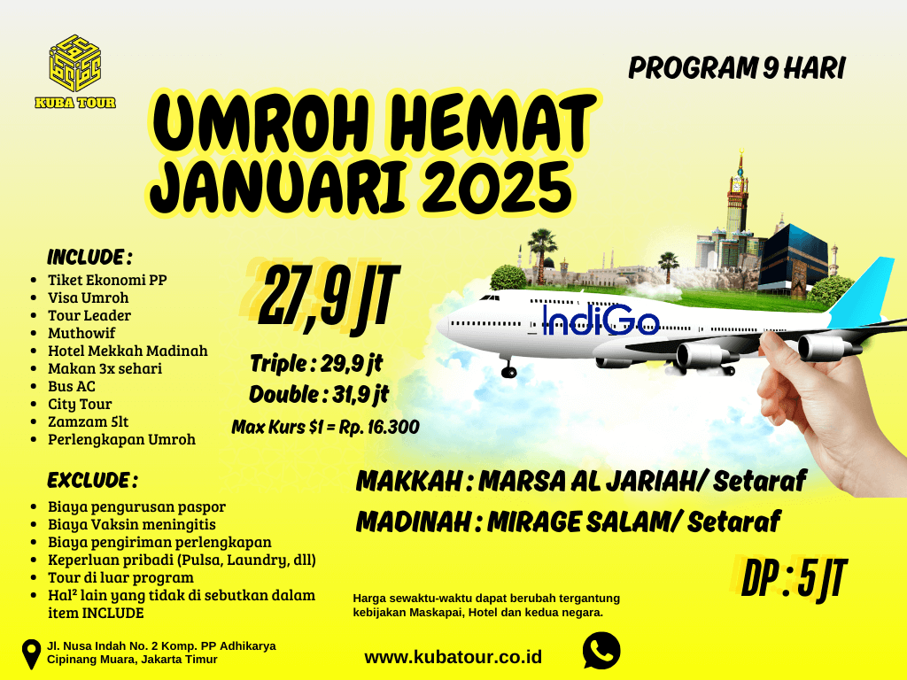 UMROH HEMAT JANUARI 2025