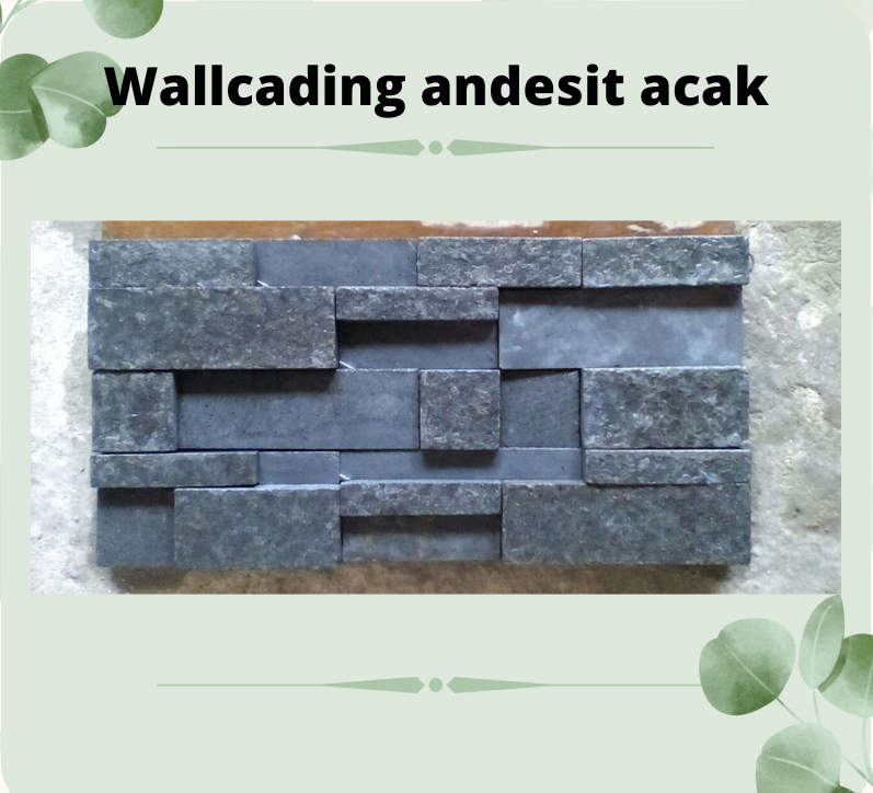 Wallcading Batu Alam Andesit Acak