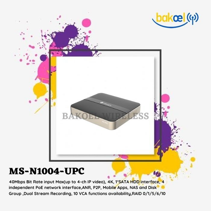 Milesight MS-N1004-UPC (PoE NVR Up To 4-ch IP Video)