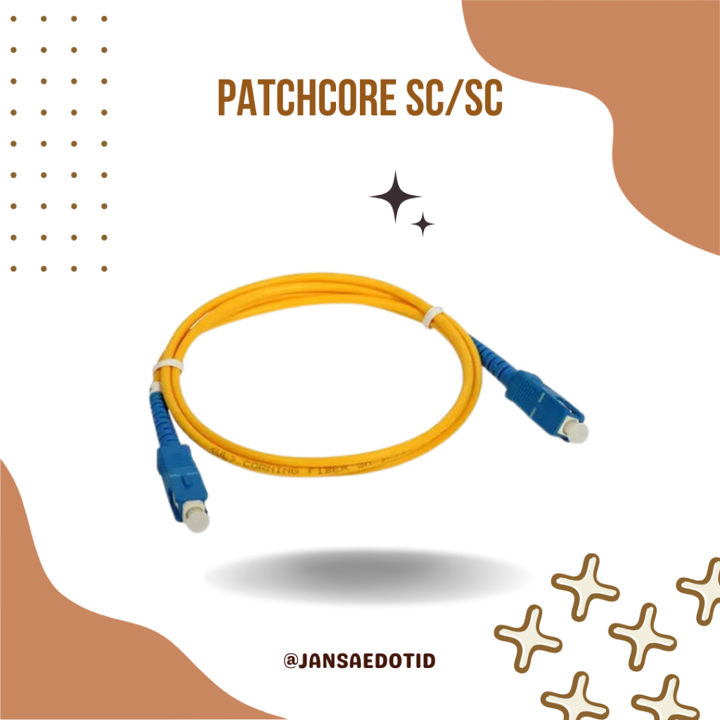 Pacth Core 2mm 1 Meter SC UPC Port Biru