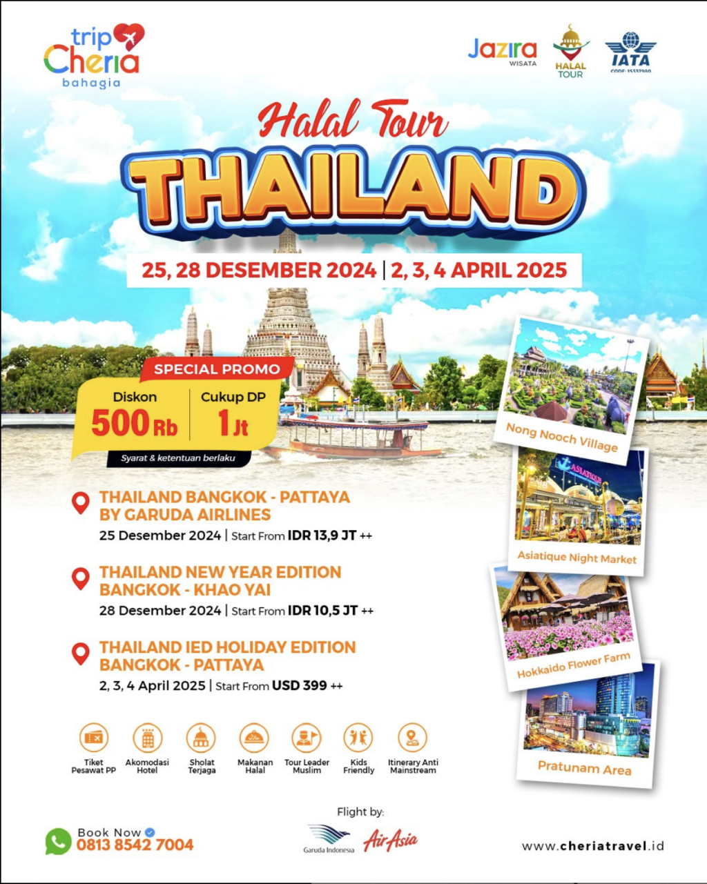 Paket Halal Tour Thailand New Year + IED Holiday