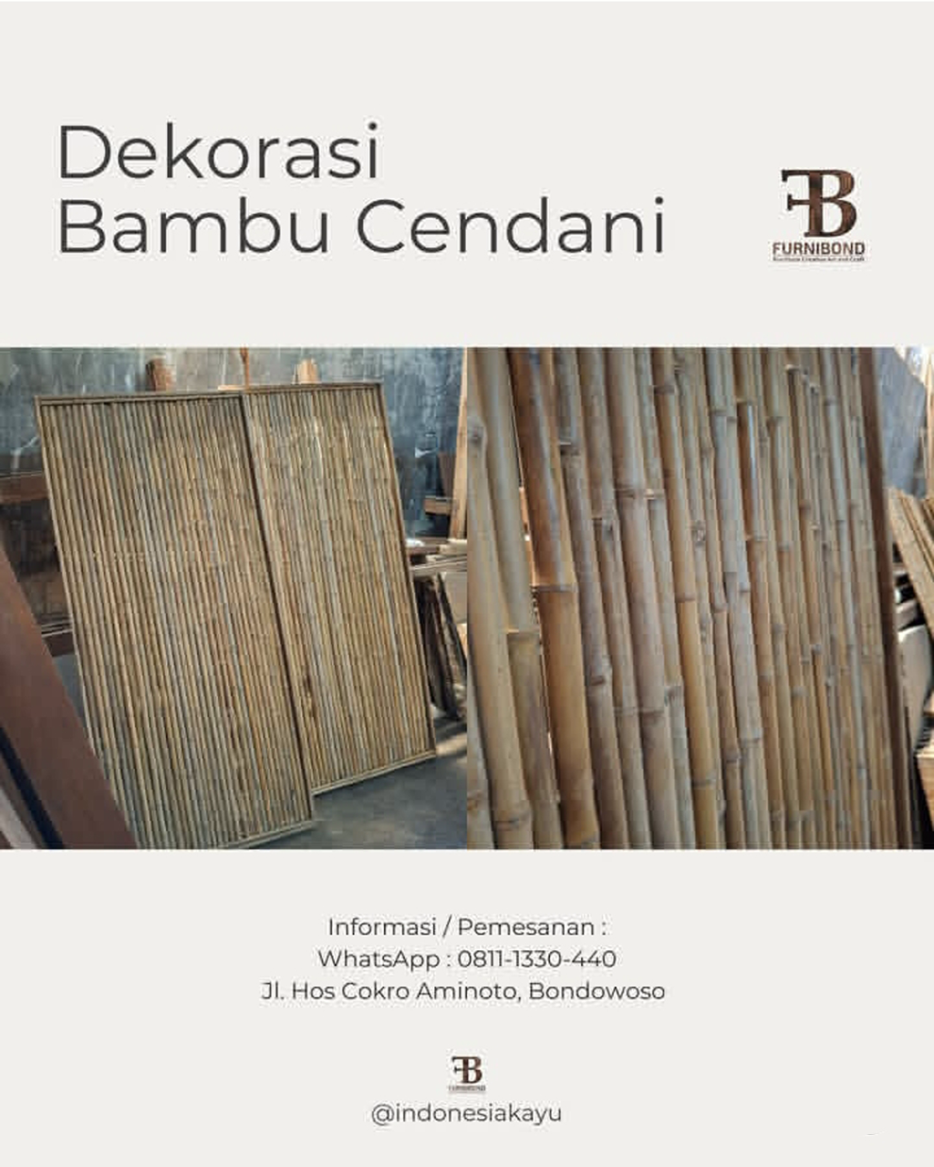 Dekorasi Bambu Cendani